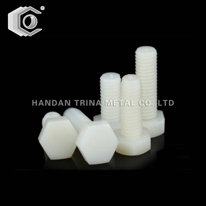 DIN933 plast Nylon sekskant bolt
