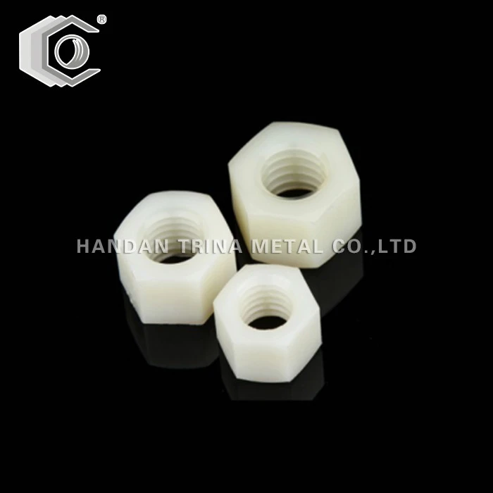 DIN934 Nylon sekskantmutter av plast